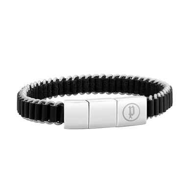 Police Lederarmband Police Armband für Herren PJ.26203BLS/01 Edelstahl Leder (kein Set, 1-tlg., kein Set)