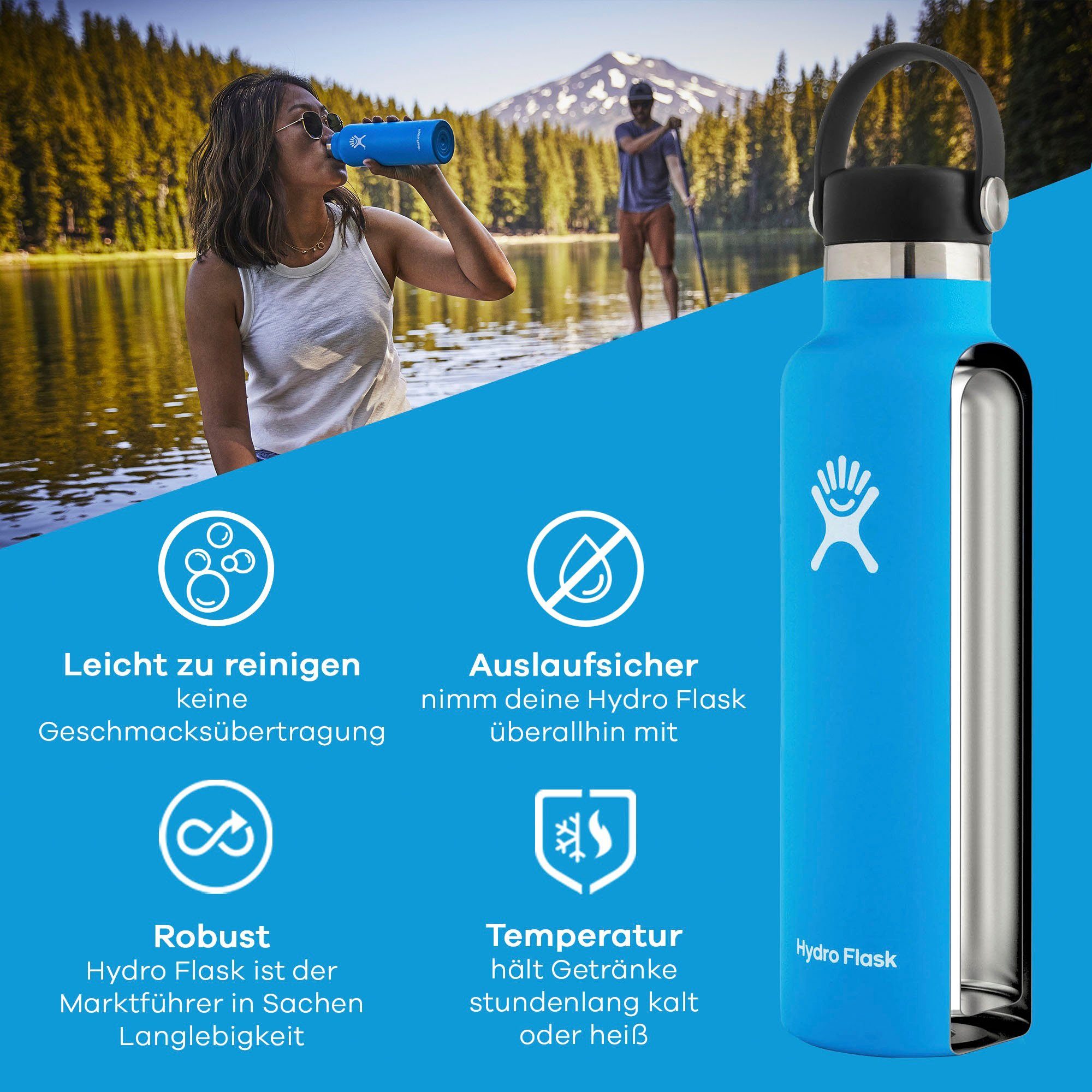 Hydro Flask Trinkflasche 21 OZ Standard Flex Cap, 621 ml