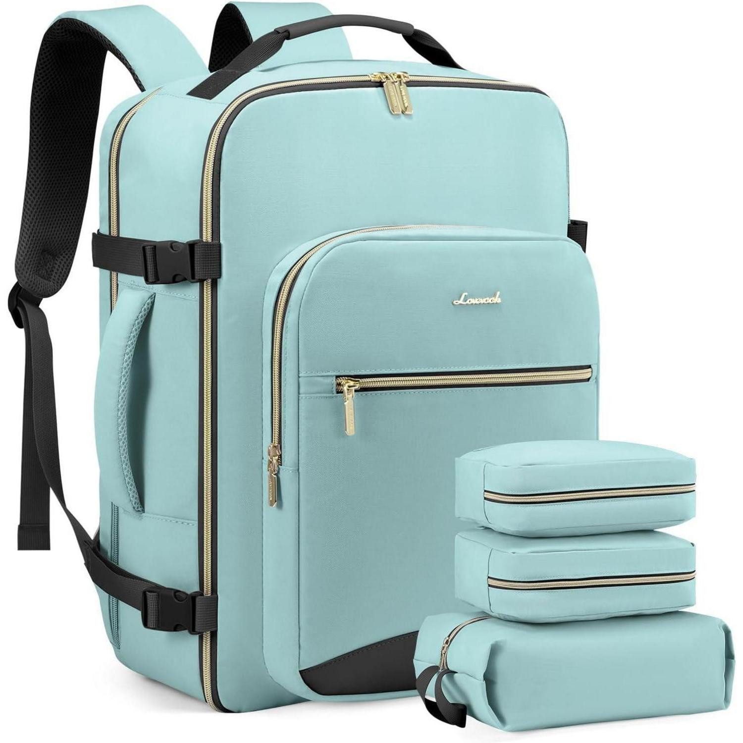 Kofferrucksack Handgepäck Rucksack 40L Damen Flugzeug Reiserucksack Laptop Business