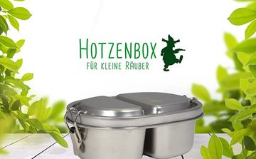 Hotzenbox Lunchbox Bambino Hotzenbox 500ML Brotdose Edelstahl, Premium, 2 Fächer, nachhaltig und wiederverwendbar