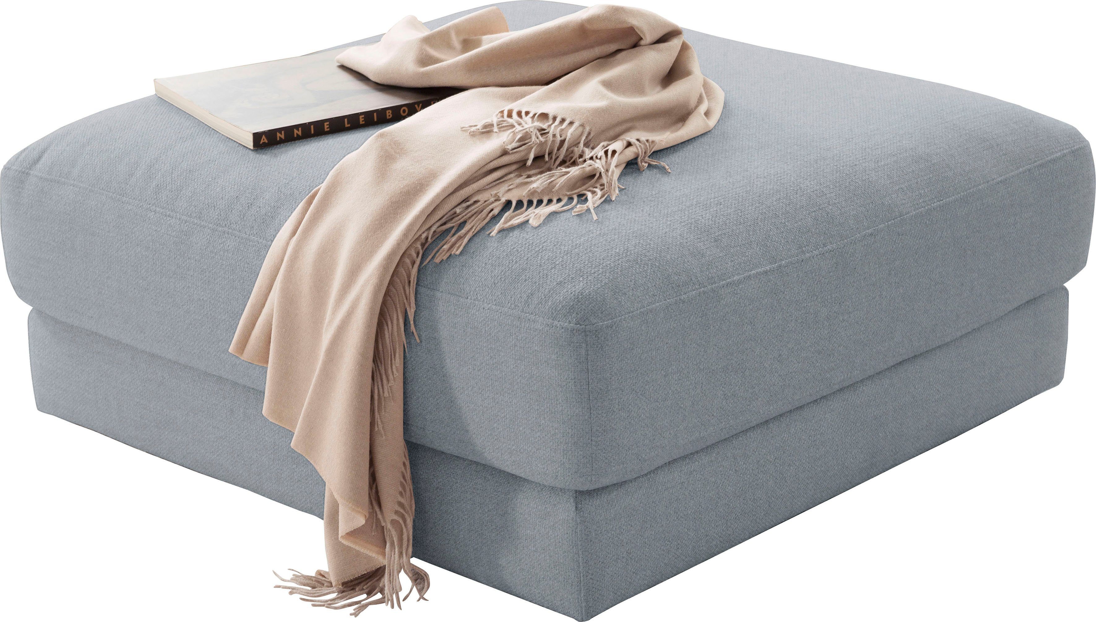 3C Candy Polsterhocker Enisa II, passend zur Serie "Enisa II", wahlweise mit Flecken-Schutz-Bezug