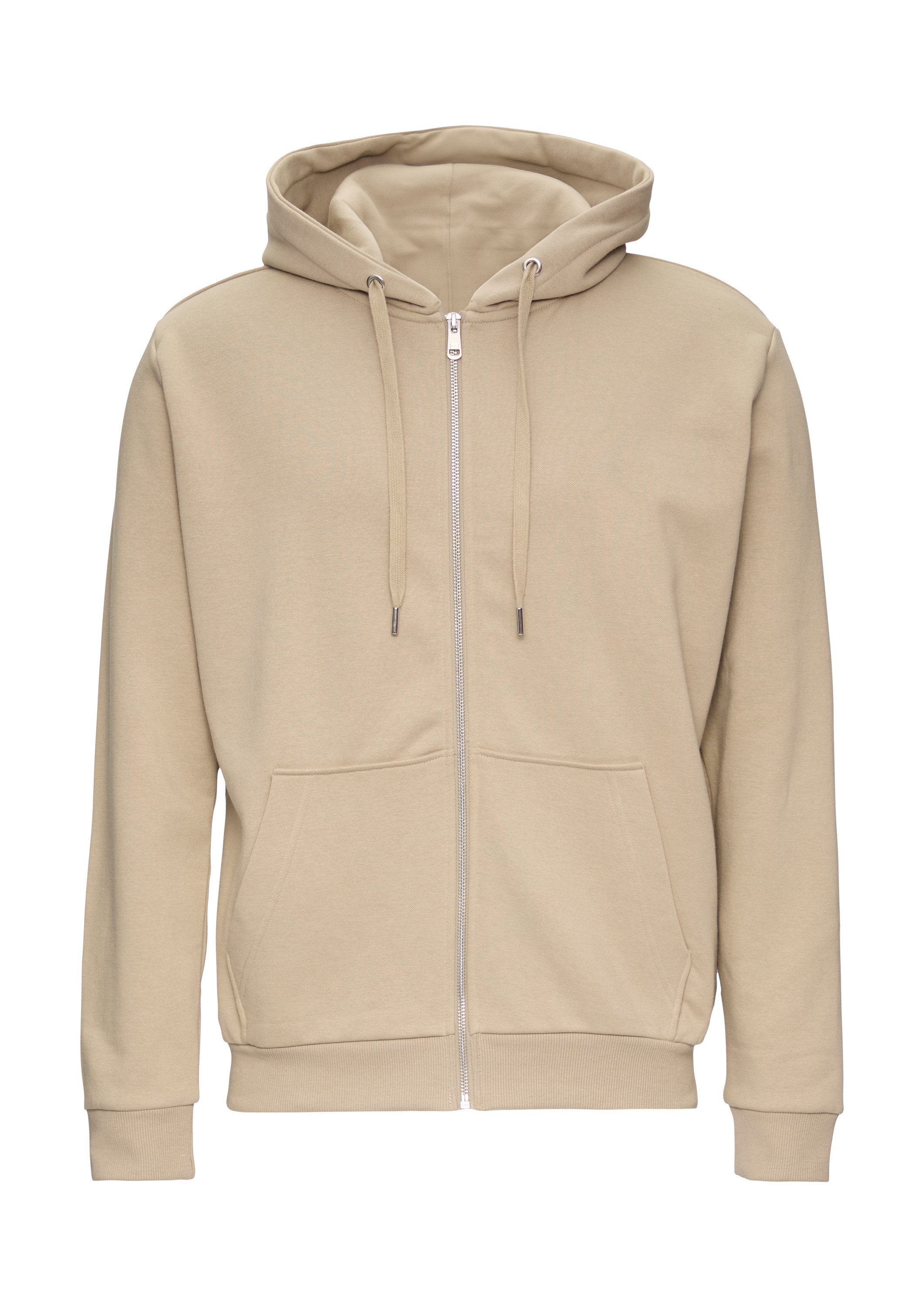 QS Sweatjacke Sweatshirt Jacke Basic-Sweatjacke mit Kapuze günstig online kaufen