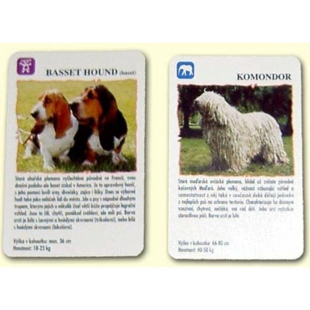 Spiel Quartett - Hunde (Kunststoffbox)