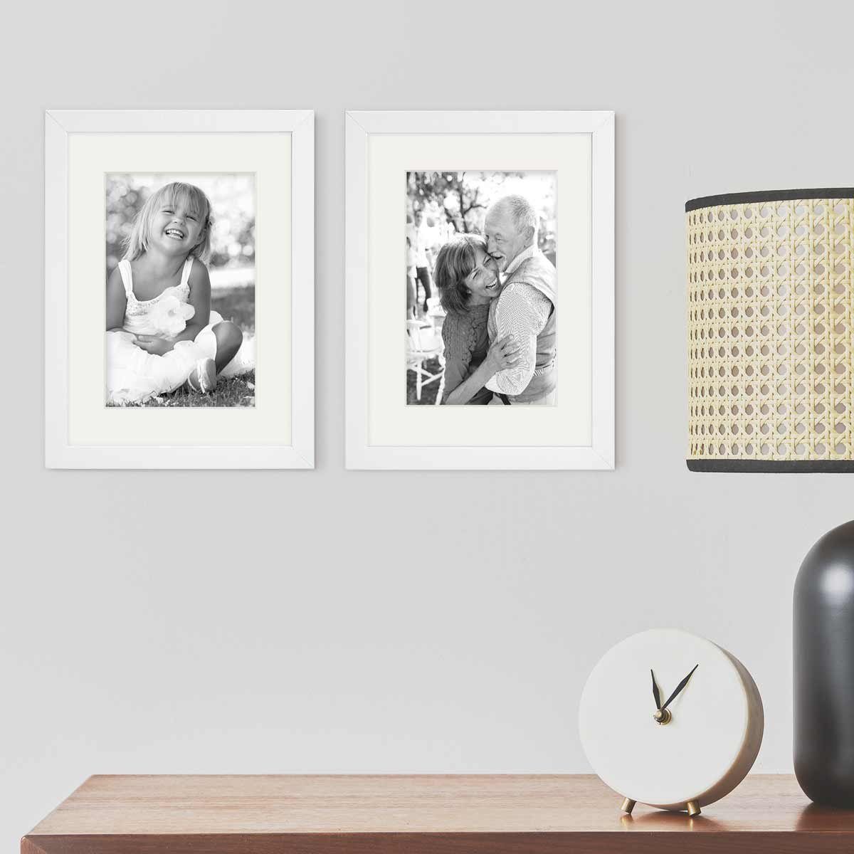 PHOTOLINI Bilderrahmen 2er Set Echtholz mit günstig online kaufen