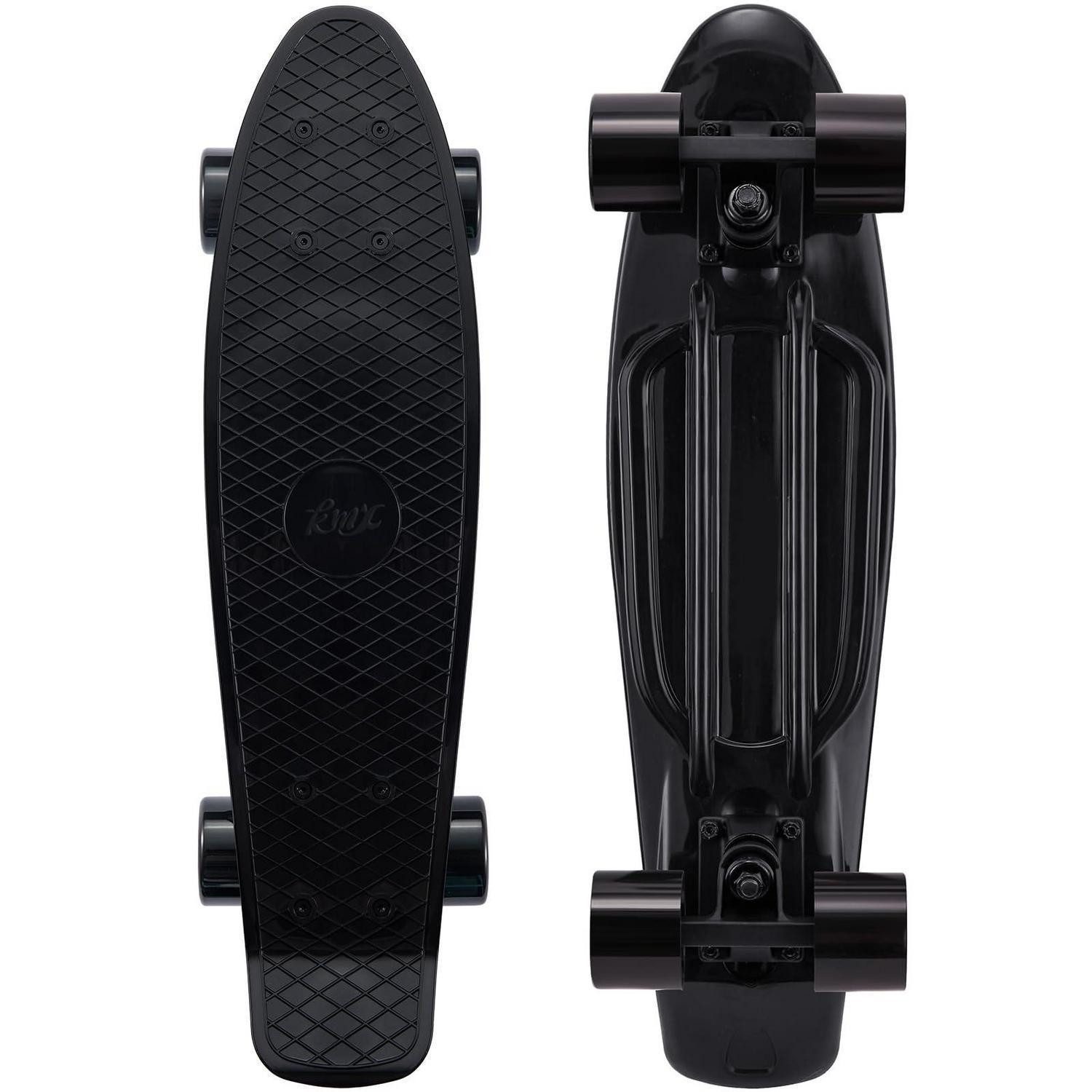 LuxusKollektion Miniskateboard Mini Cruiser Skateboard 22 Zoll Klassik Schwarz
