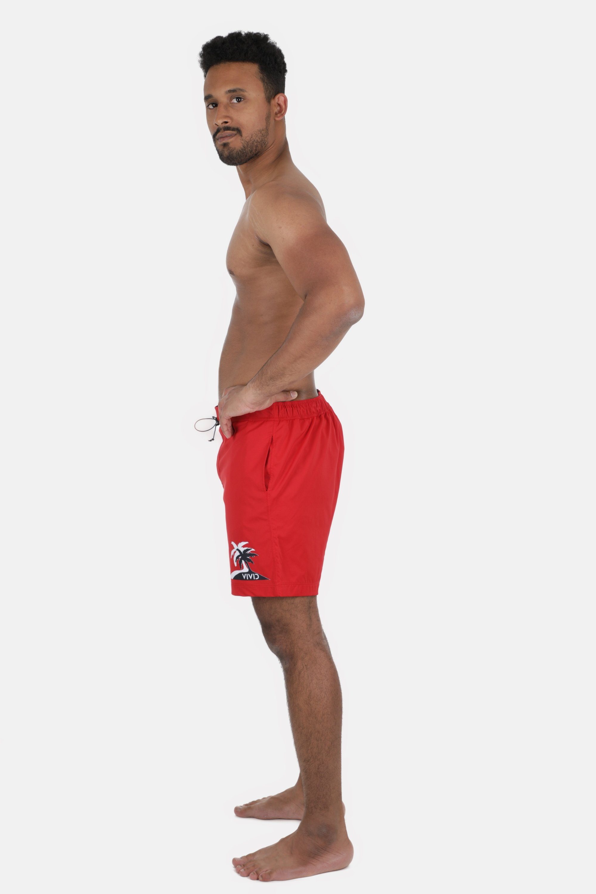 VIVID Badeshorts Shorts (1-St) rot