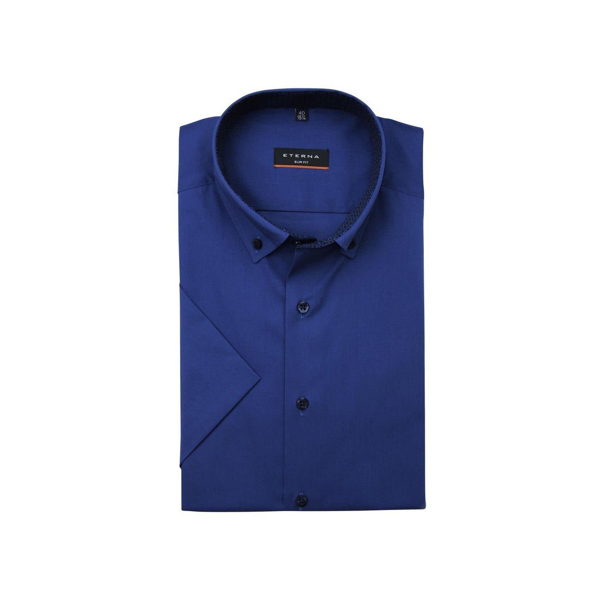 Langarmhemd dunkel-blau Eterna (1-tlg)