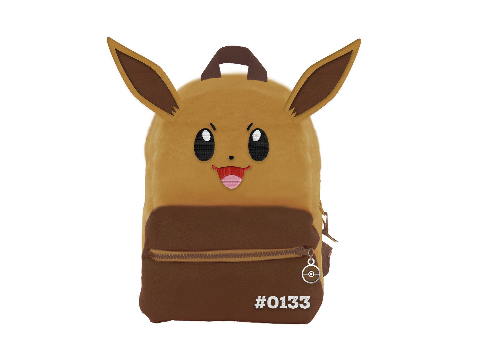 POKÉMON Kinderrucksack Eevee Plüschrucksack Kuscheltier Tasche für Alltag und Freizeit
