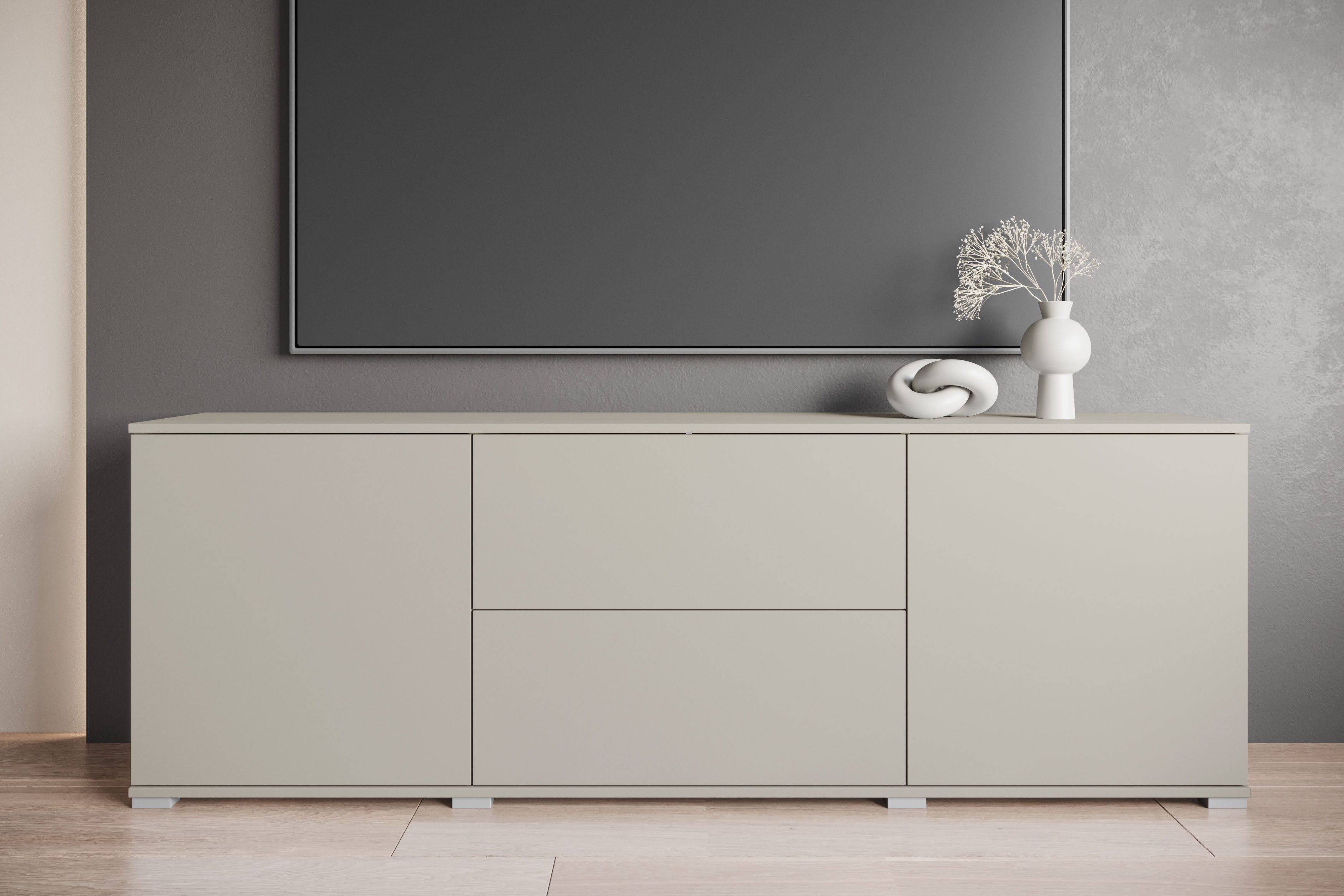 INOSIGN Lowboard Kenia (1 St), 2 Türen, 2 Schubladen, Breite 180 cm, höhenv günstig online kaufen