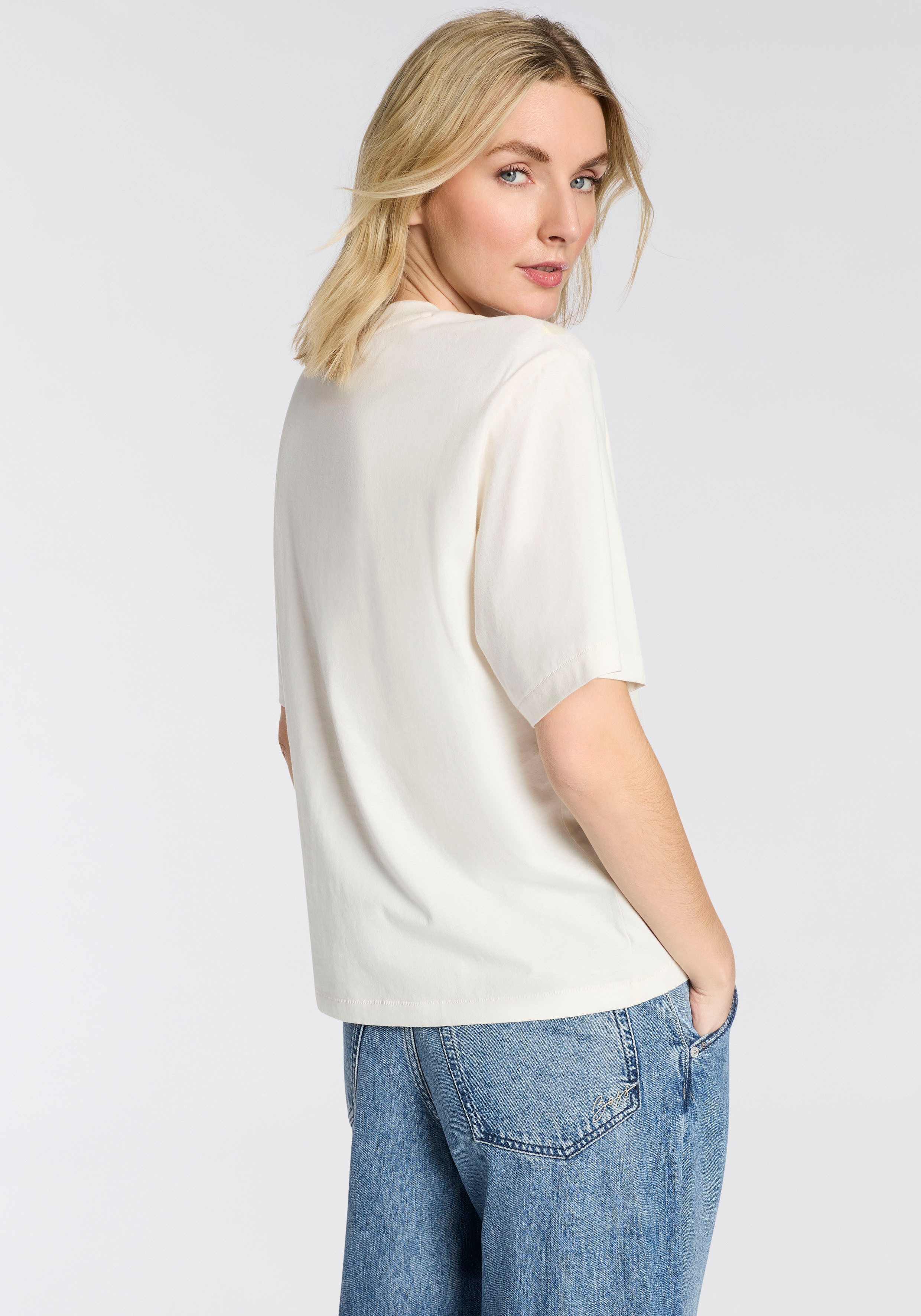 BOSS ORANGE T-Shirt Eregular Premium Damenmode im Relaxed Fit – Bild 4 von 5