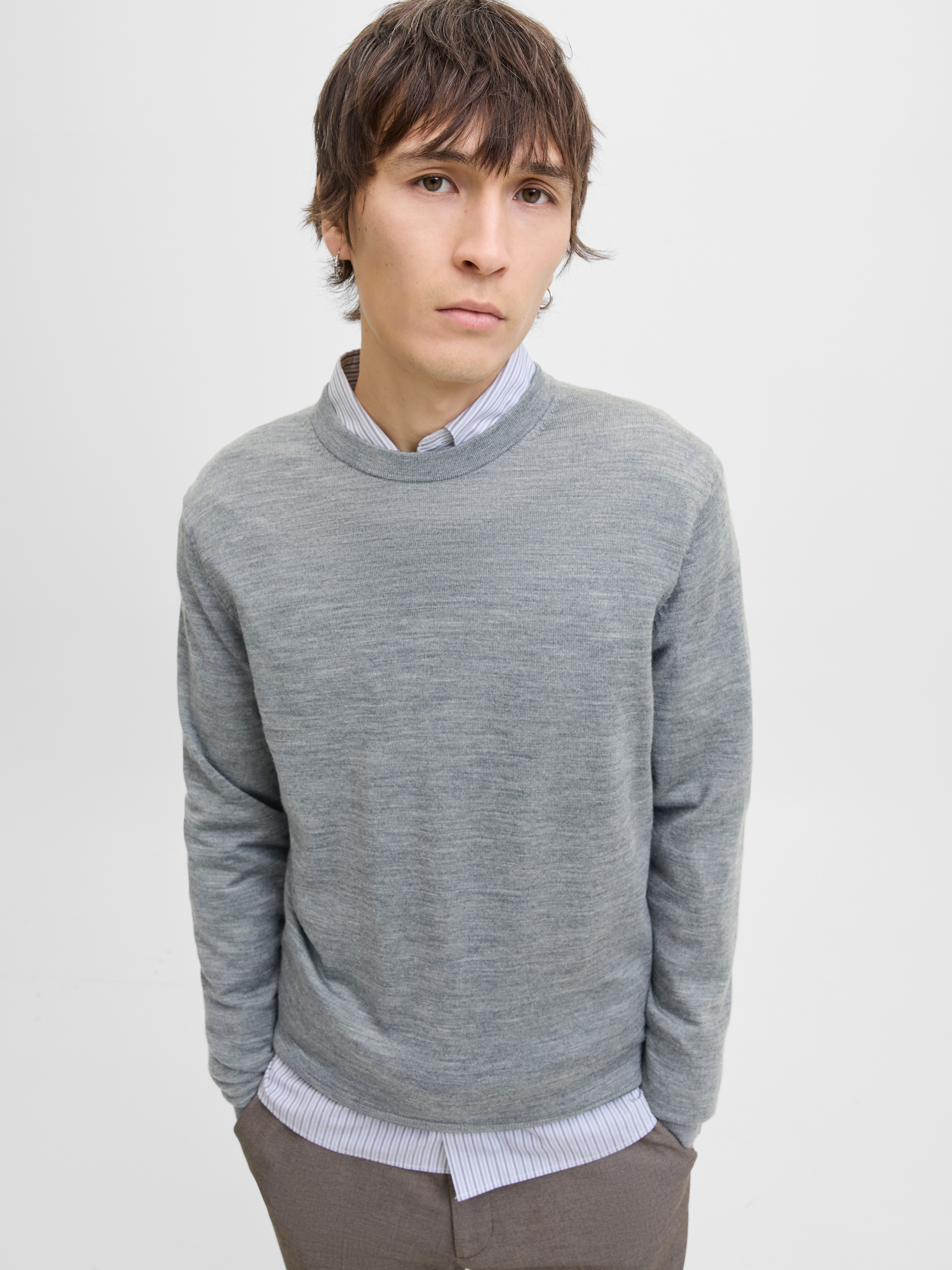 Jack & Jones Rundhalspullover JPRBLAMARK MERINO günstig online kaufen