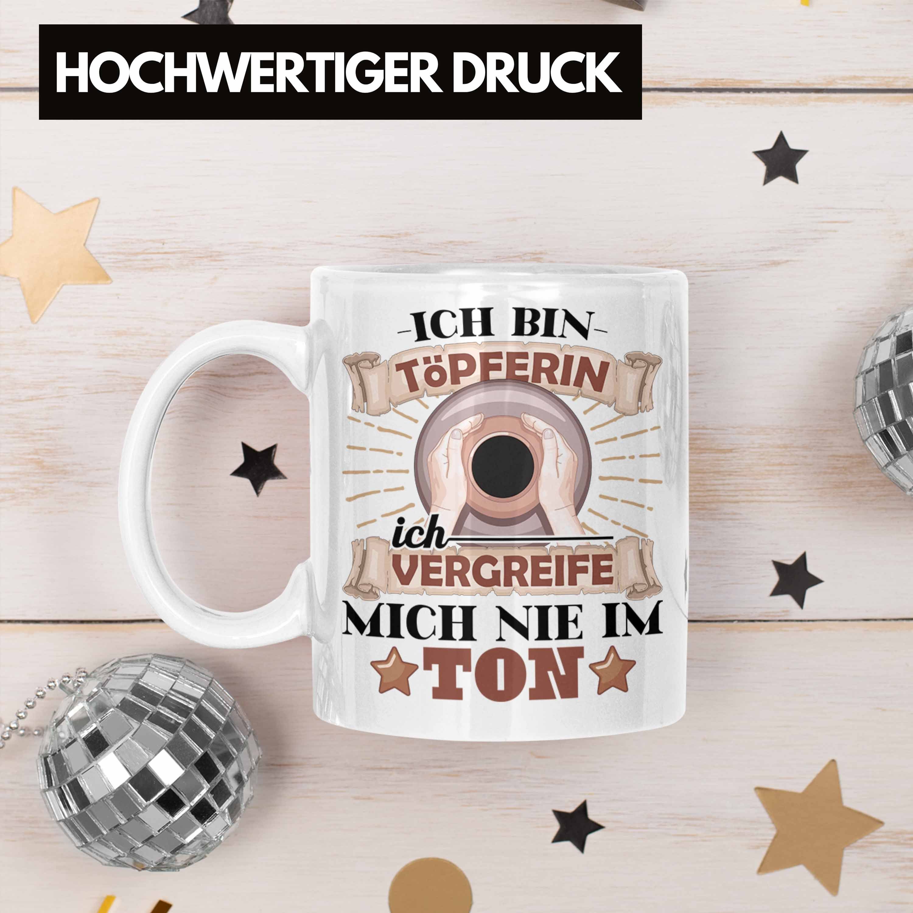 Trendation Ich Nicht Vergreife Tasse Töpfern Tasse Weiss Im Mich Geschenk Ton Töpferin