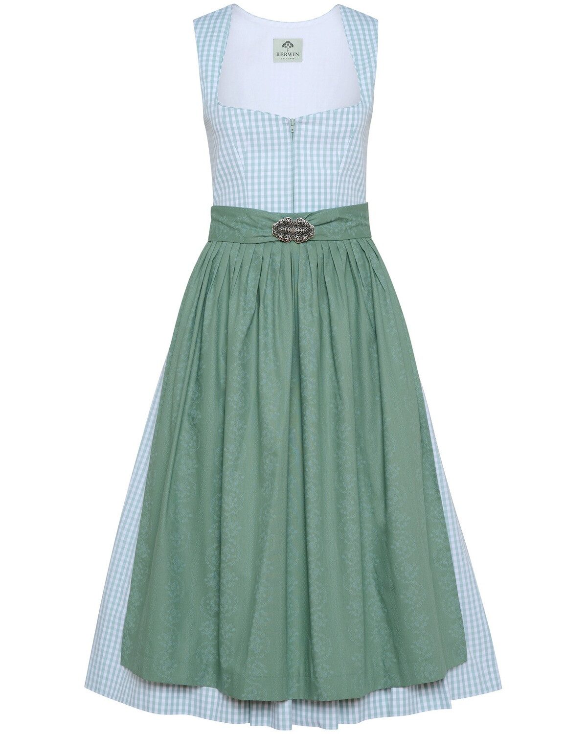 Berwin Dirndl Midi-Vichykaro-Dirndl