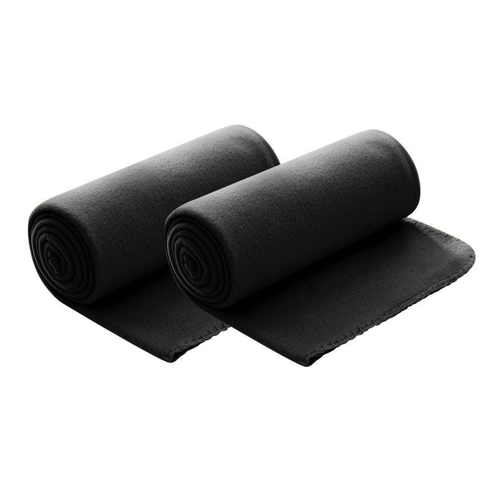 Wohndecke Polar-Fleece, wometo, OEKO-TEX®, 2 Fleecedecken mit Kettel-Rand & Anti-Pilling