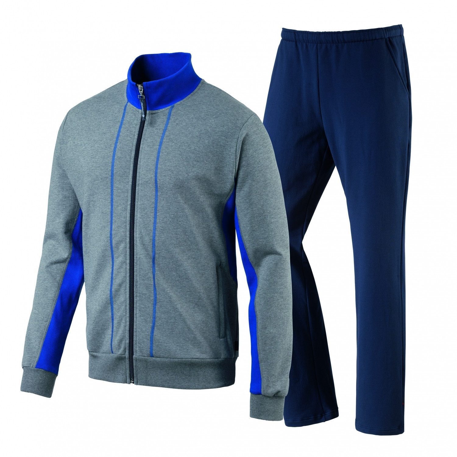 SCHNEIDER Sportswear Jogginganzug ETIENNEM-Anzug Herren Trainingsanzug grau/blau