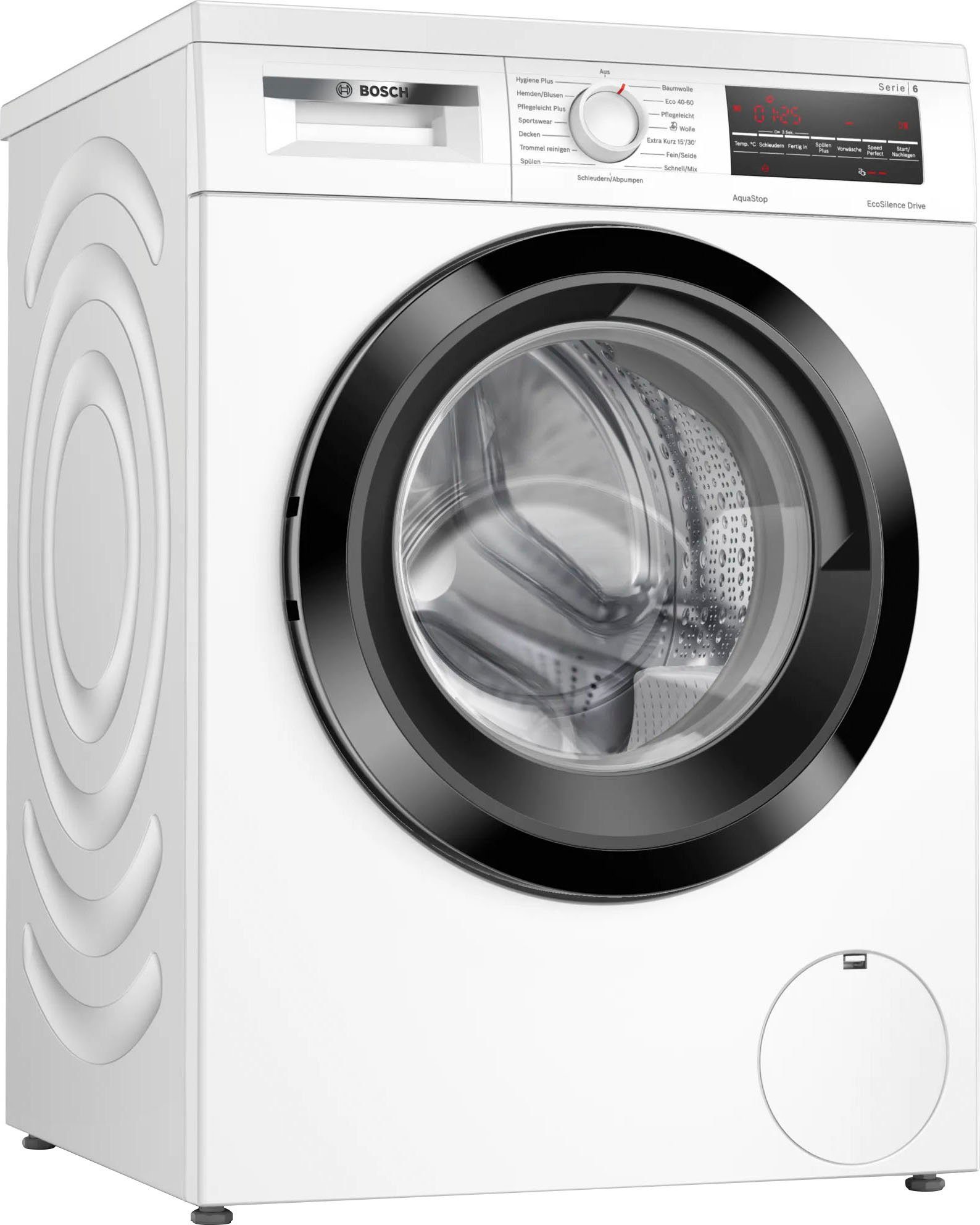 8 kg, sauber BOSCH U/min, bei auch Plus: WUU28T48, Hygiene und waschen 1400 hygienisches bei Waschmaschine