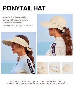 AquaBreeze Sonnenhut Wandelbare Strandblende, Hut,Sonnenhut (1-St., LSF 50+, UV-Sonnenschutz) Hüte für Damen Sonnenhut