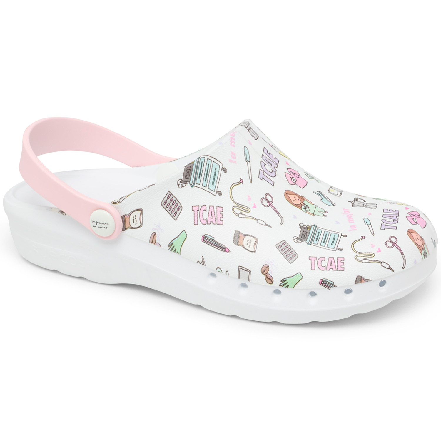 suecos Damen Clogs "ODEN+ PRINT" TCAE Sicherheitsschuh