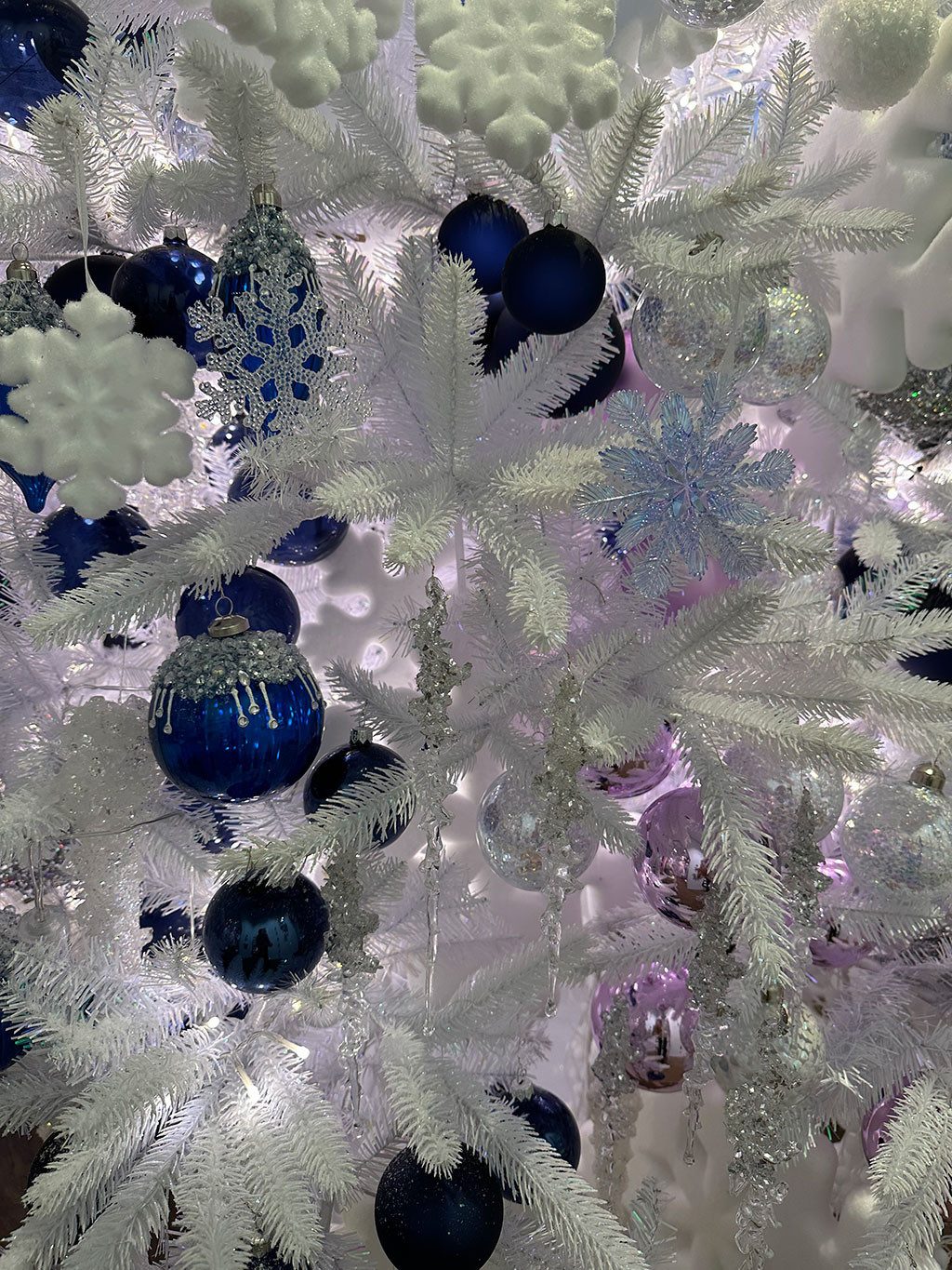 Kaemingk Christbaumschmuck, Christbaumschmuck Eiszapfen Figur 25cm Kunststoff Klar Transparent