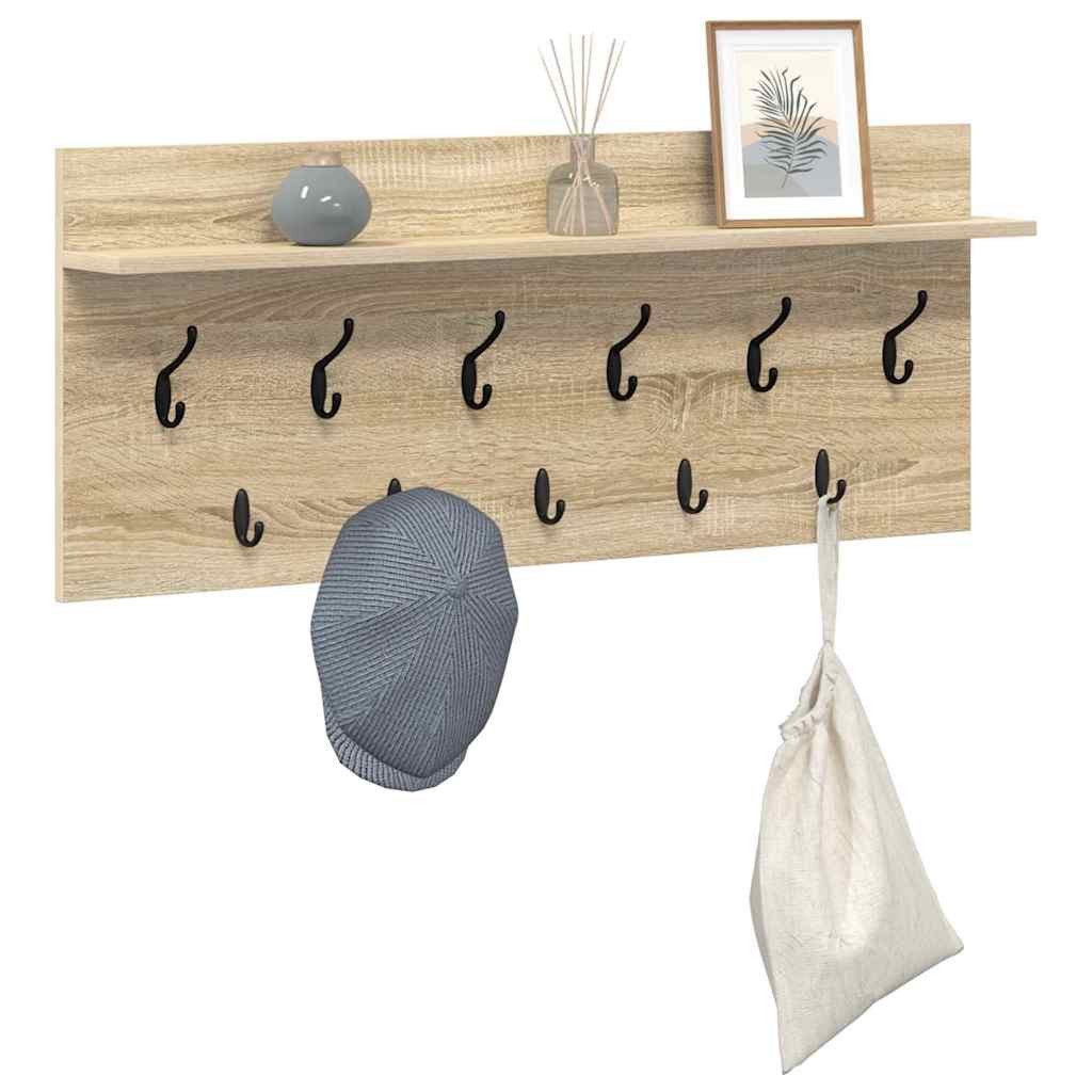 vidaXL Regal Wandmontierter Kleiderständer Sonoma Eiche günstig online kaufen