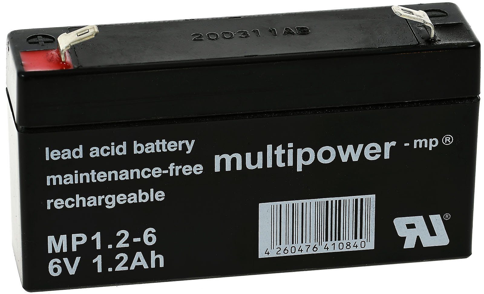Powery Powery Bleiakku (multipower) MP1,2-6 ersetzt Panasonic LC-R061R3PG Bleiakkus 1200 mAh (6 V)