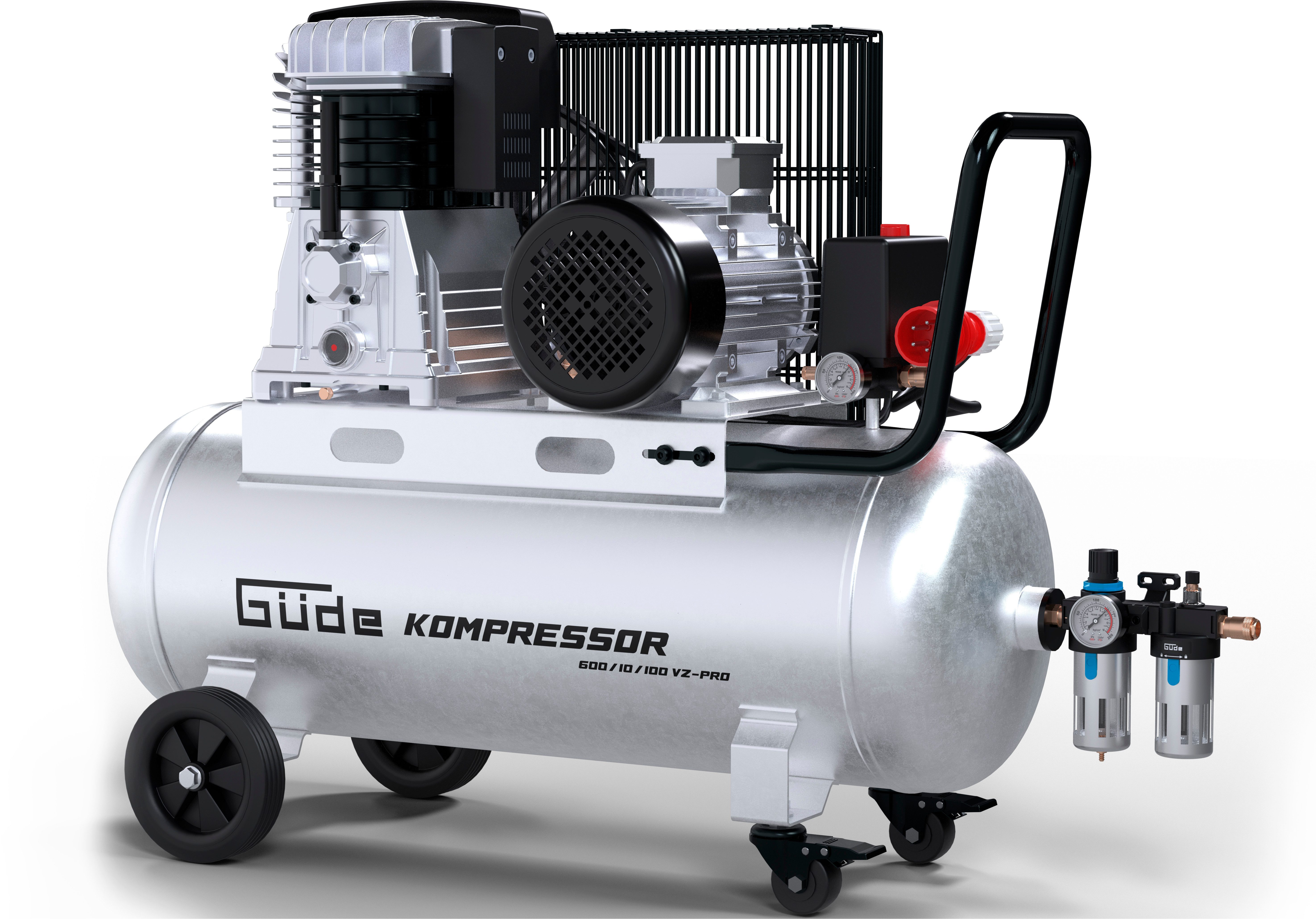 Güde Kompressor 600/10/100 VZ-PRO, 4000 W, max. 10 bar, 100 l
