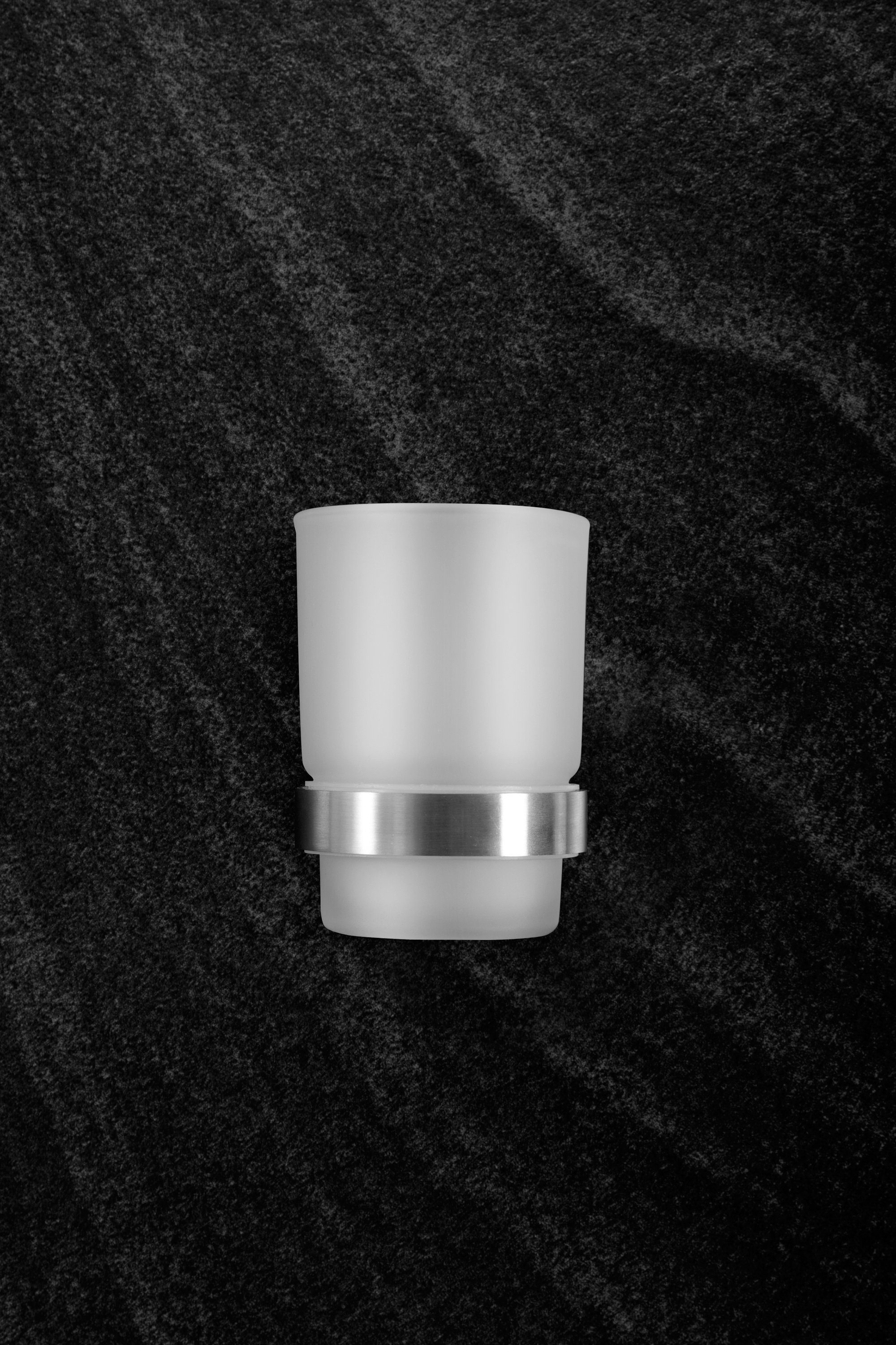 Ambrosya Zahnbürstenhalter Zahnbürstenhalter aus Edelstahl mit Glas - Zahnp günstig online kaufen