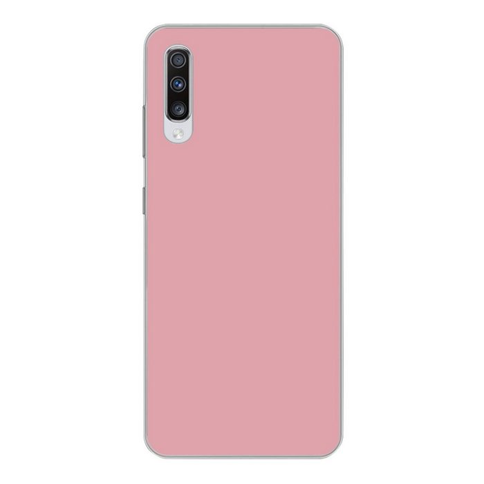MuchoWow Handyhülle Rosa - Farben - Innenraum - Einfarbig - Farbe Phone Case Handyhülle Samsung Galaxy A70 Silikon Schutzhülle