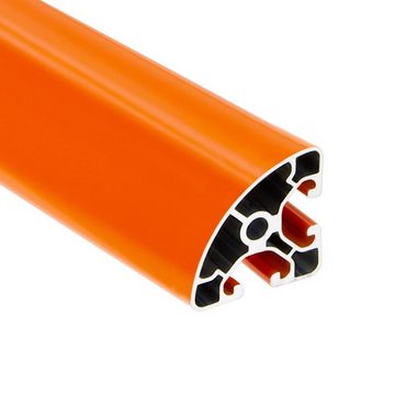 SCHMIDT systemprofile Profil 2000mm Aluminium Profil 40x40mm Nut 8 Eckprofil Orange