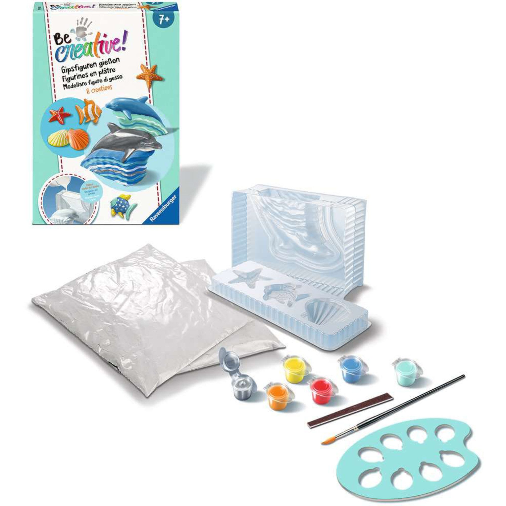 Ravensburger Kreativset Ravensburger Bastelset DIY Gipsfiguren gießen