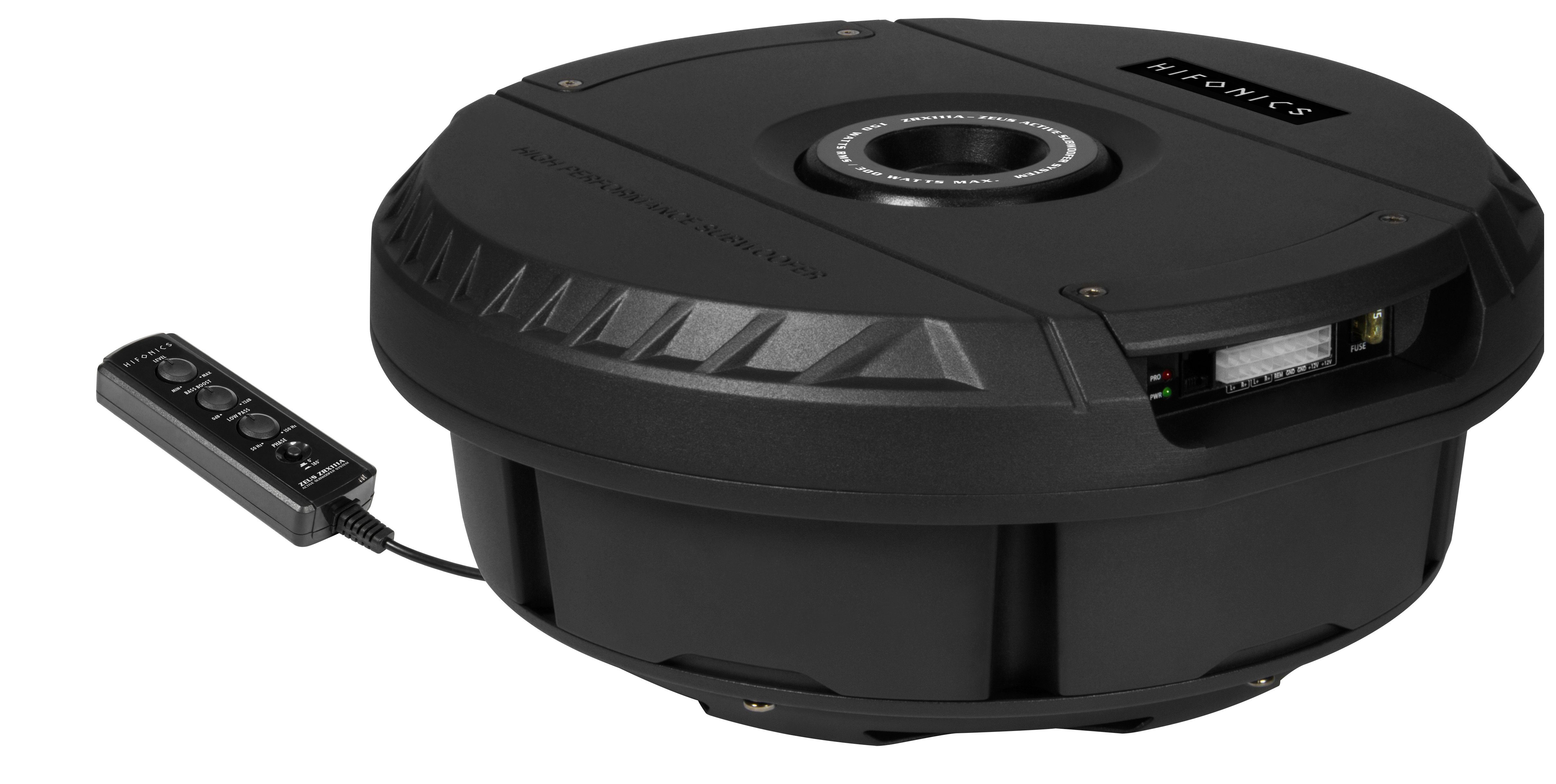 Hifonics Reserverad Aktiv Subwoofer ZRX-111A Auto-Subwoofer (150 W)