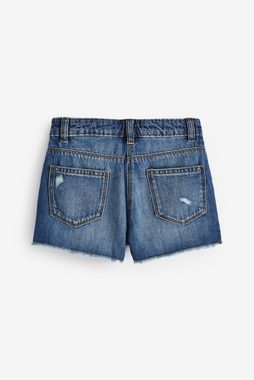 Next Jeansshorts Shorts in Used-Optik mit ausgefransten Rändern (1-tlg)