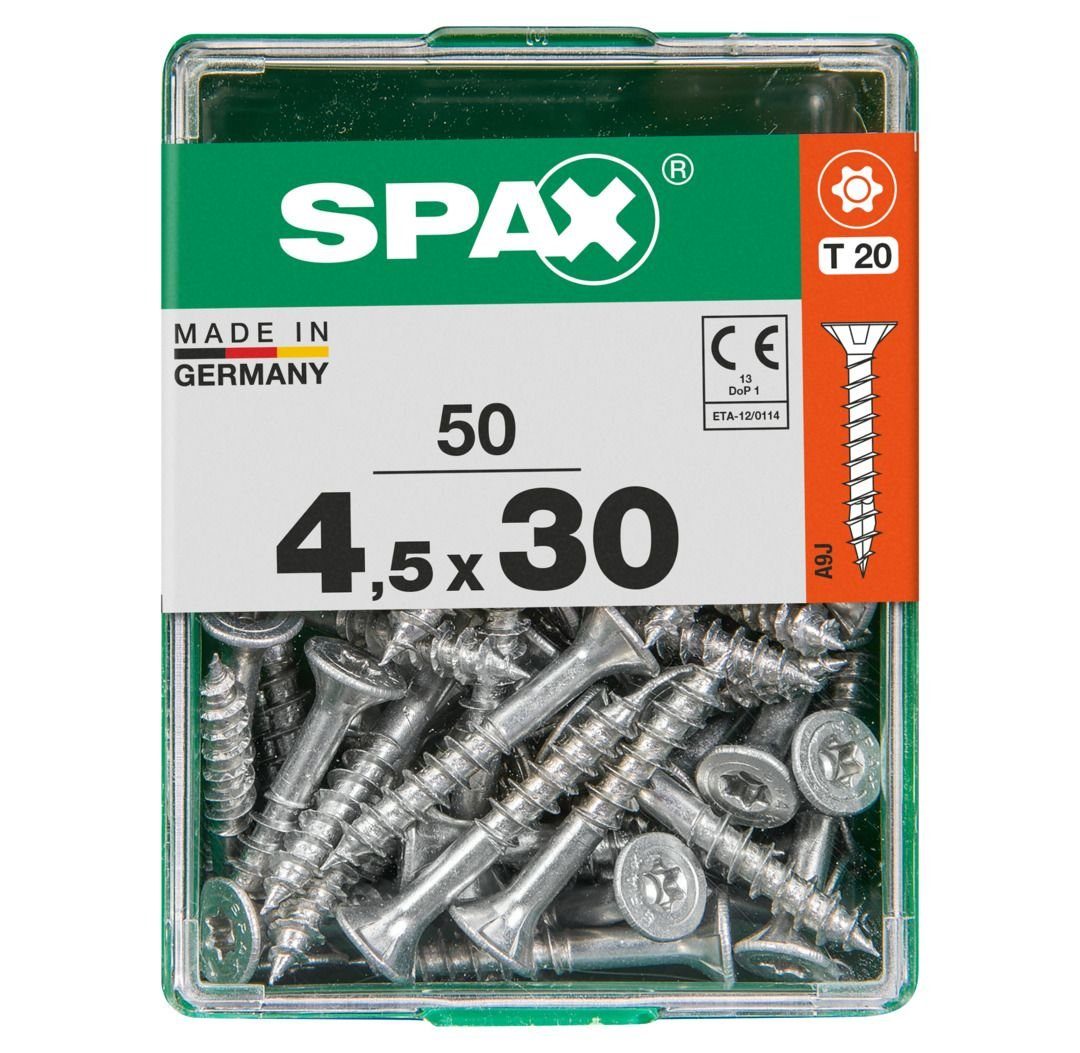 SPAX Holzbauschraube Spax Universalschrauben 4.5 x 30 mm TX 20 - 50 | Schrauben