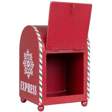 Christmas Paradise Kinderbriefkasten weihnachtlicher Deko Briefkasten aus Metall 19cm (1-St), Weihnachtsmann Mailbox