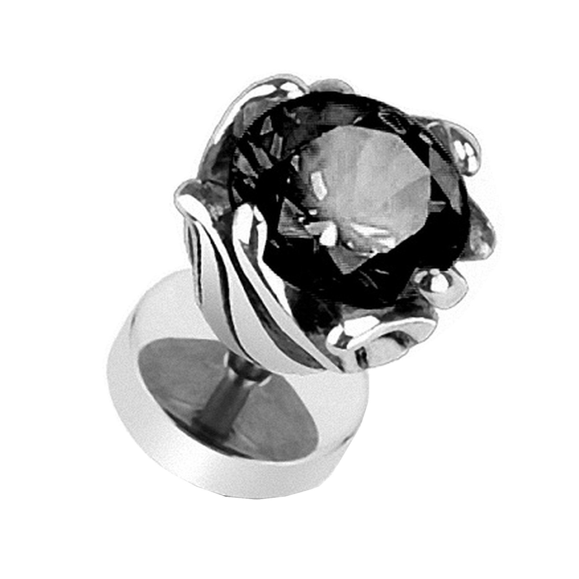 Piercing-Set Piercing Ohr Plug mit Kristall Blume