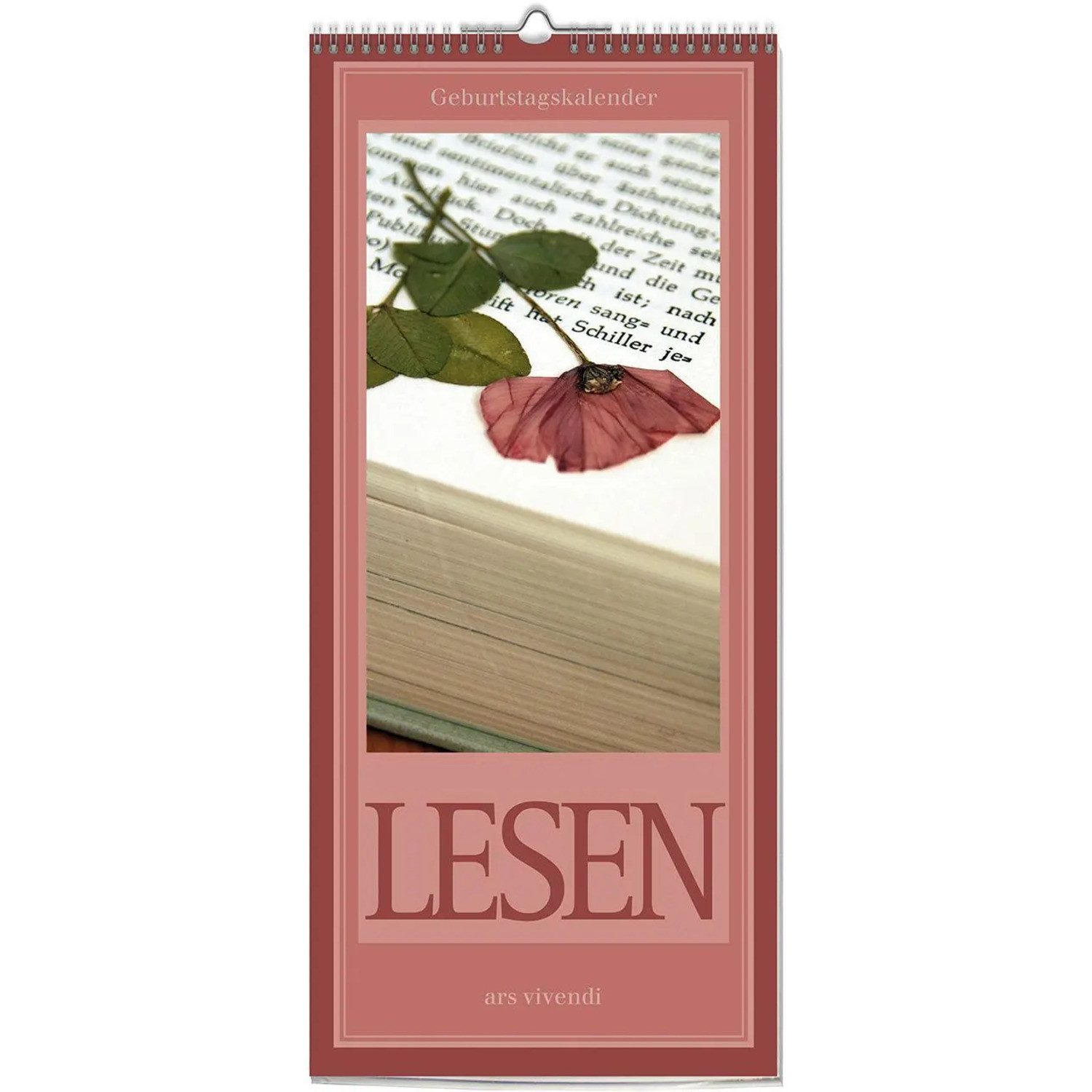 ars vivendi Настенный календарь Geburstagskalender Lesen, immerwährend (neu)