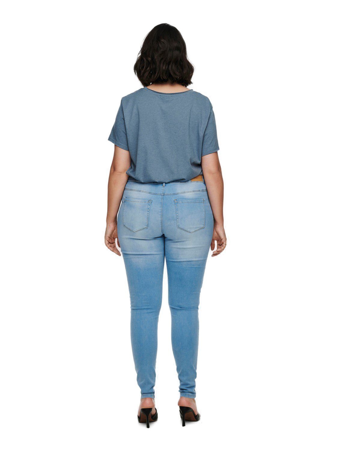 Skinny-fit-Jeans BJ13333 CARAUGUSTA in großen Stretch Größen mit ONLY