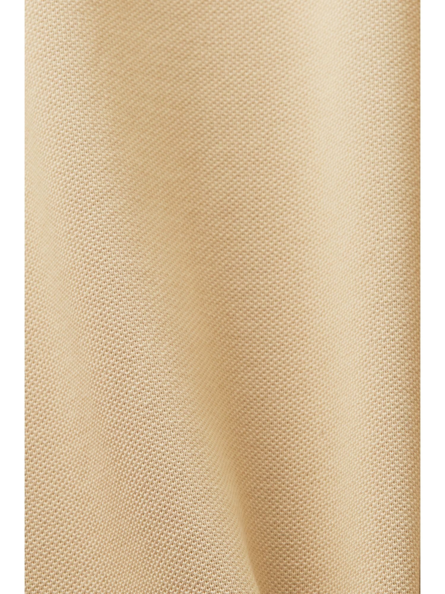 Esprit Collection Poloshirt Zweifarbiges Piqué-Poloshirt SAND