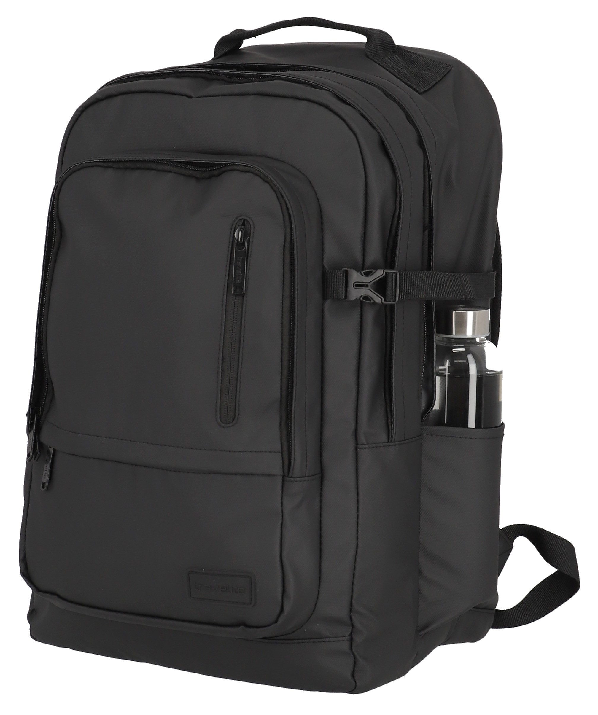 travelite Freizeitrucksack BASICS Laptoprucksack, aus robuster Plane – ideal für Schule, Arbeit und Reisen