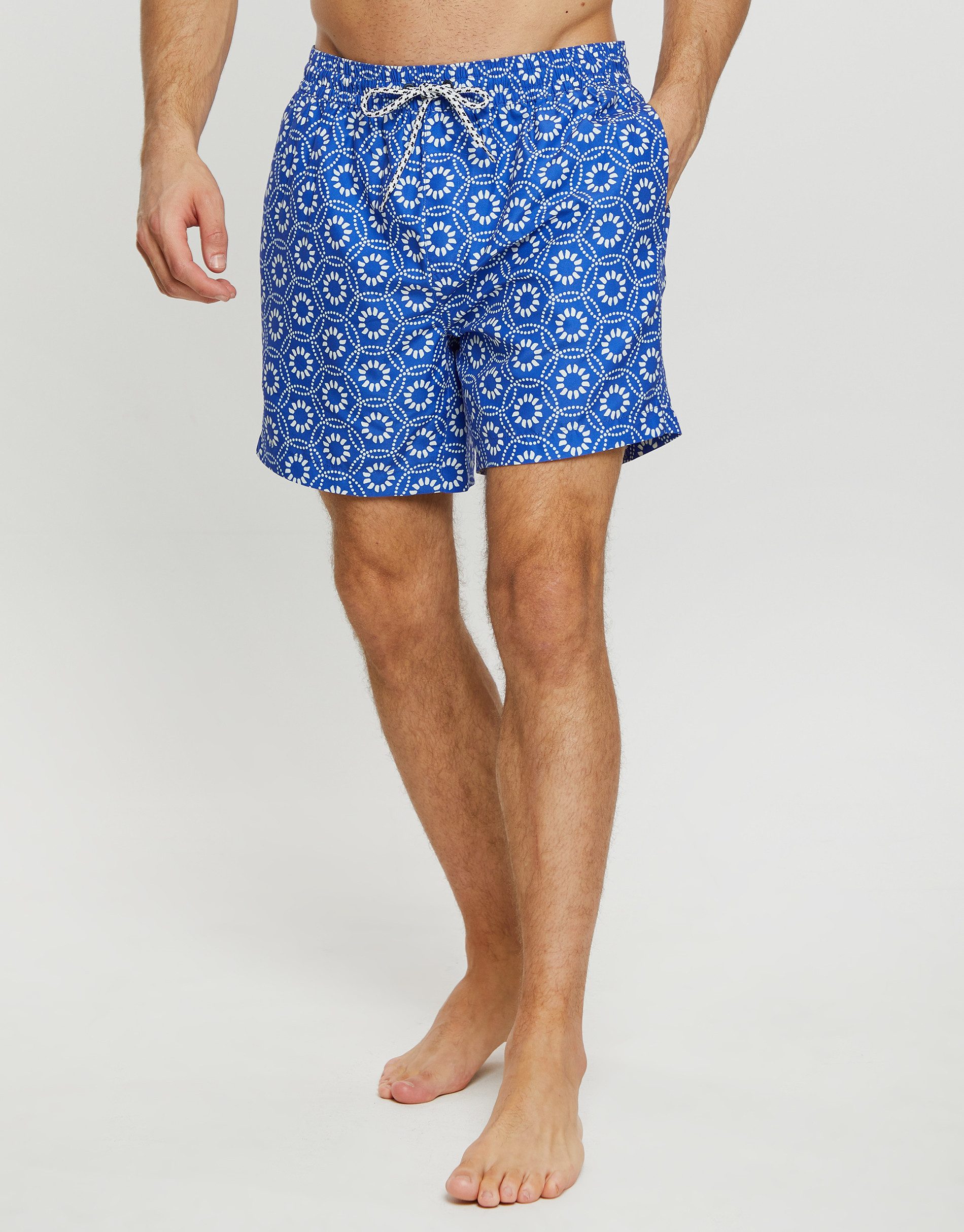 Threadbare Badehose THB Swim Short Lyme mit tollem Print