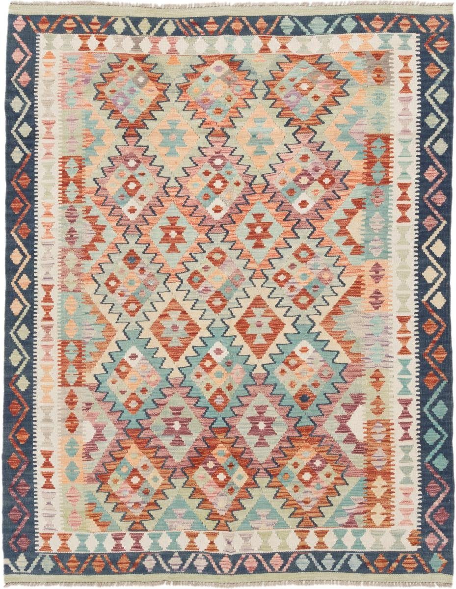 Orientteppich Kelim Afghan 160x202 Handgewebter Orientteppich, Nain Trading, rechteckig, Höhe: 3 mm