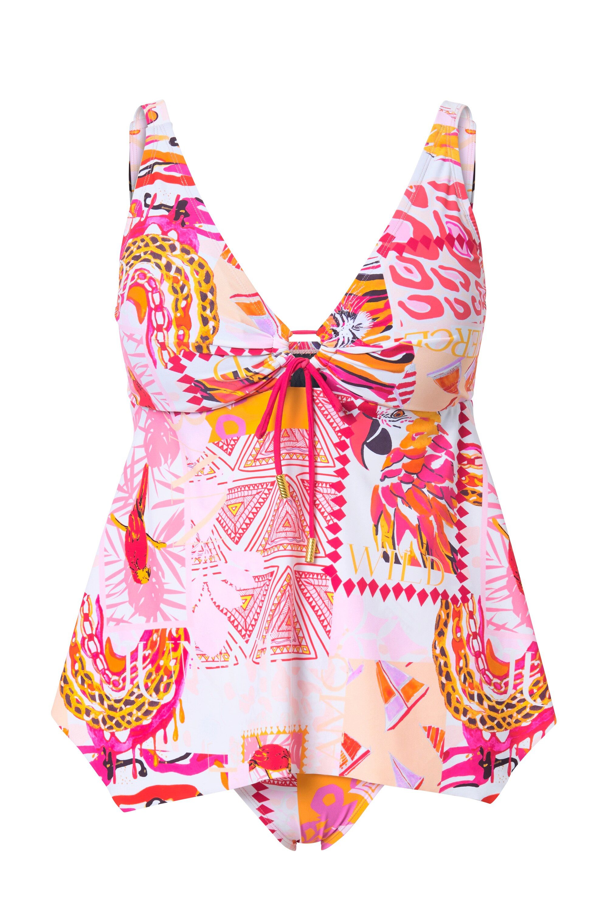 Ulla Popken Bügel-BH Tankini Papageien Softcups günstig online kaufen