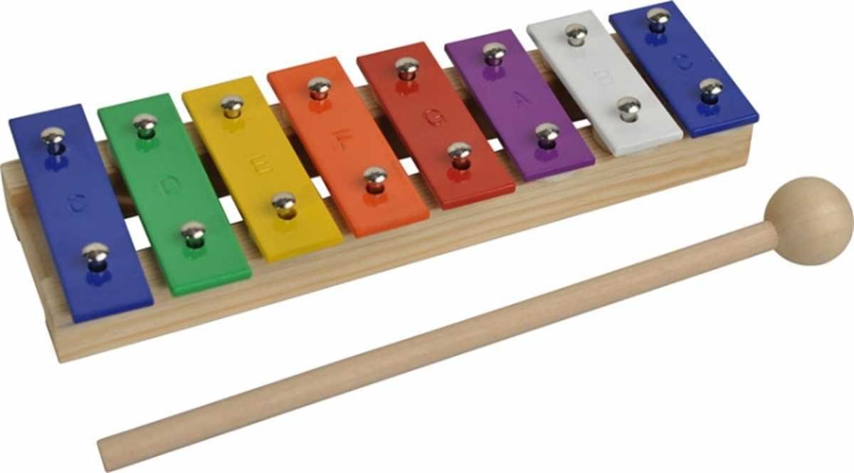 Steinbach Glockenspiel Glockenspiel 8 bunte Klangplatten diatonisch
