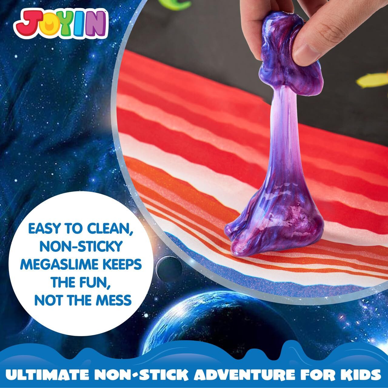 JOYIN Knete JOYIN 24 Pack Slime Kit(Rosa), Galaxy Slime Ball Slime Set