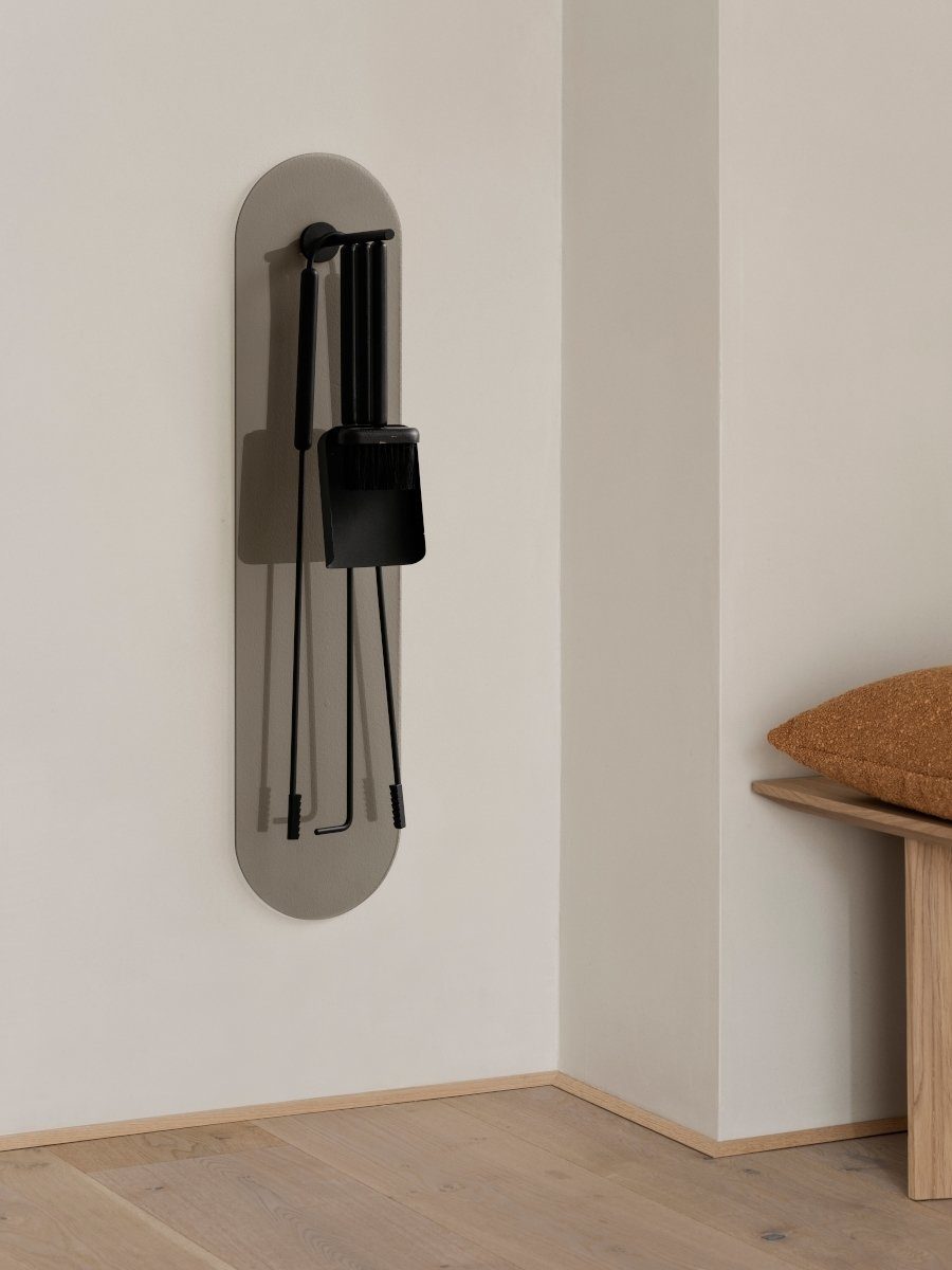 blomus Kamingarnitur ASHI Kaminbesteck black wandmontiert 3tlg