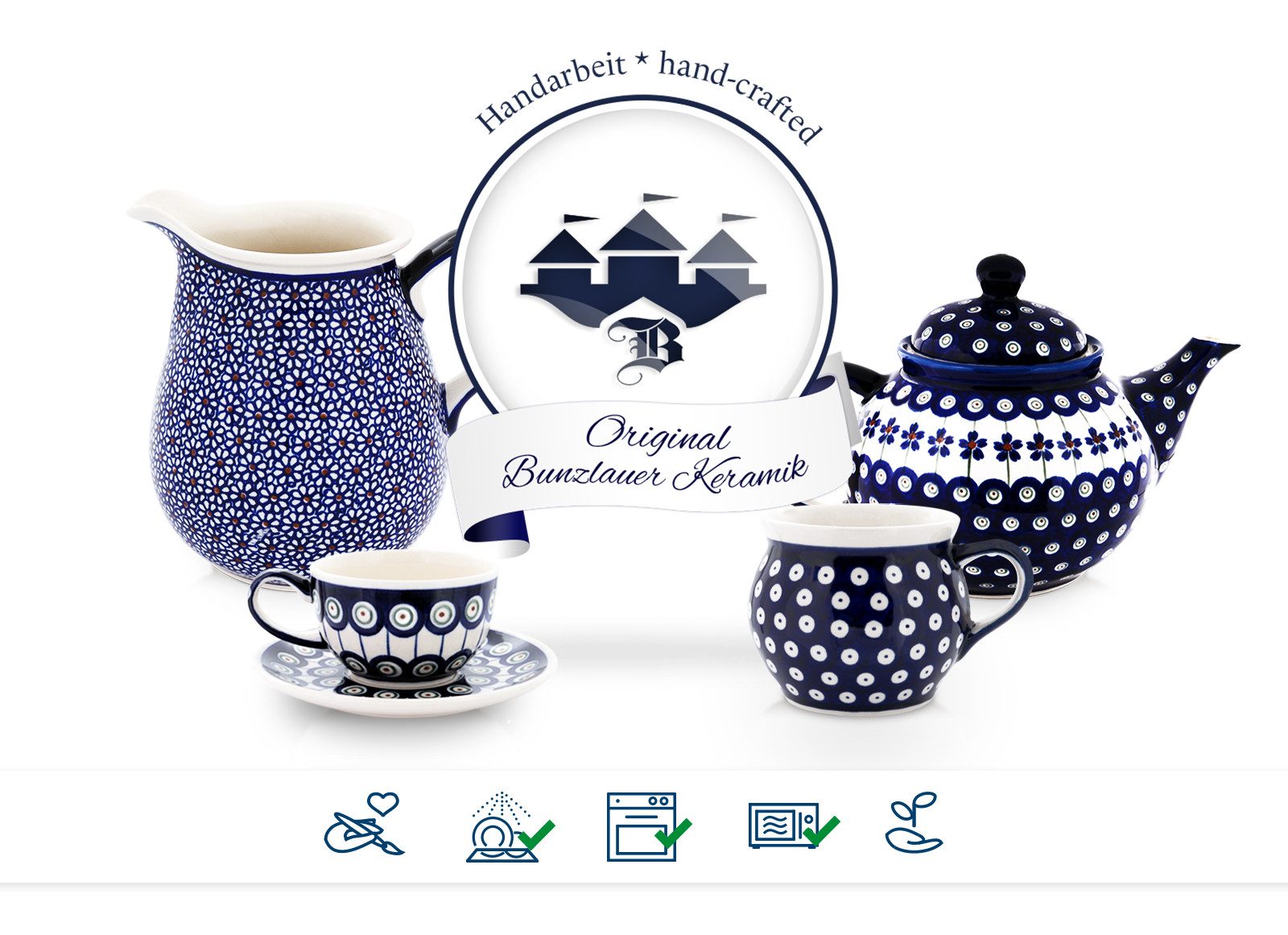 Bunzlauer Keramik Kerzenständer Bunzlauer Keramik Kerzenhalter günstig online kaufen