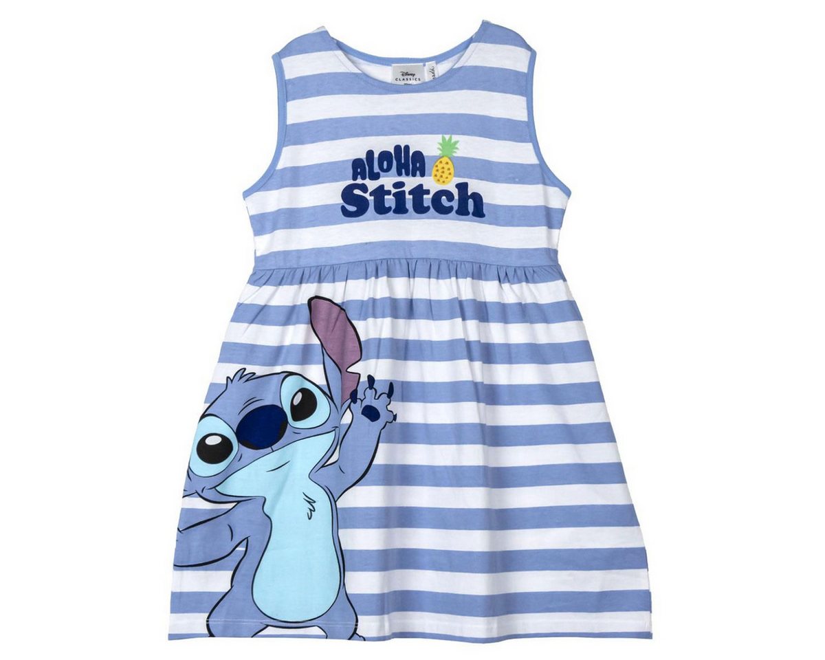 Disney Sommerkleid Stitch Baumwolle Mädchen Kleid Nachtwäsche leichtes Kinderkleid (Packung)