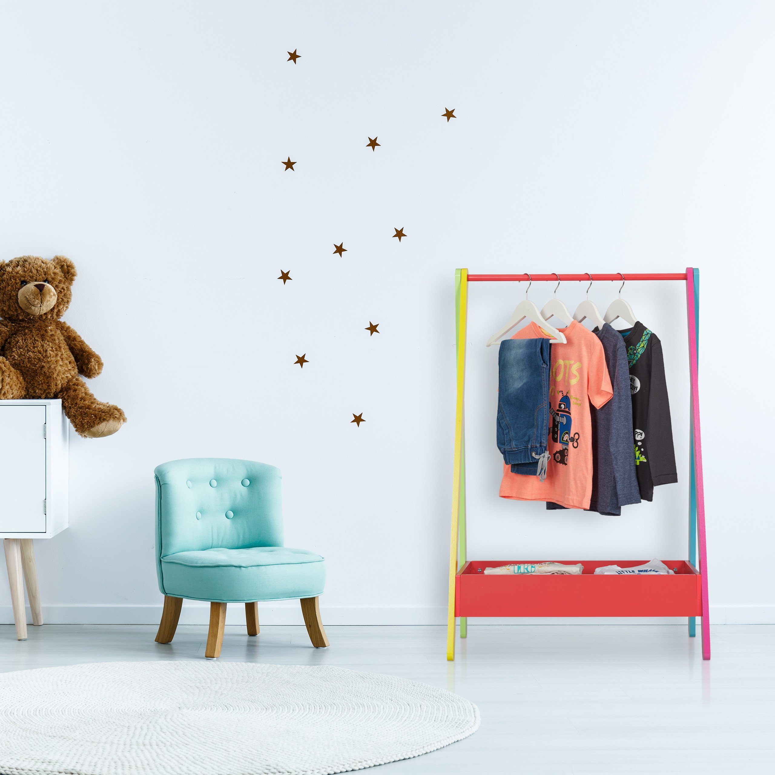 relaxdays Kleiderständer für Kind