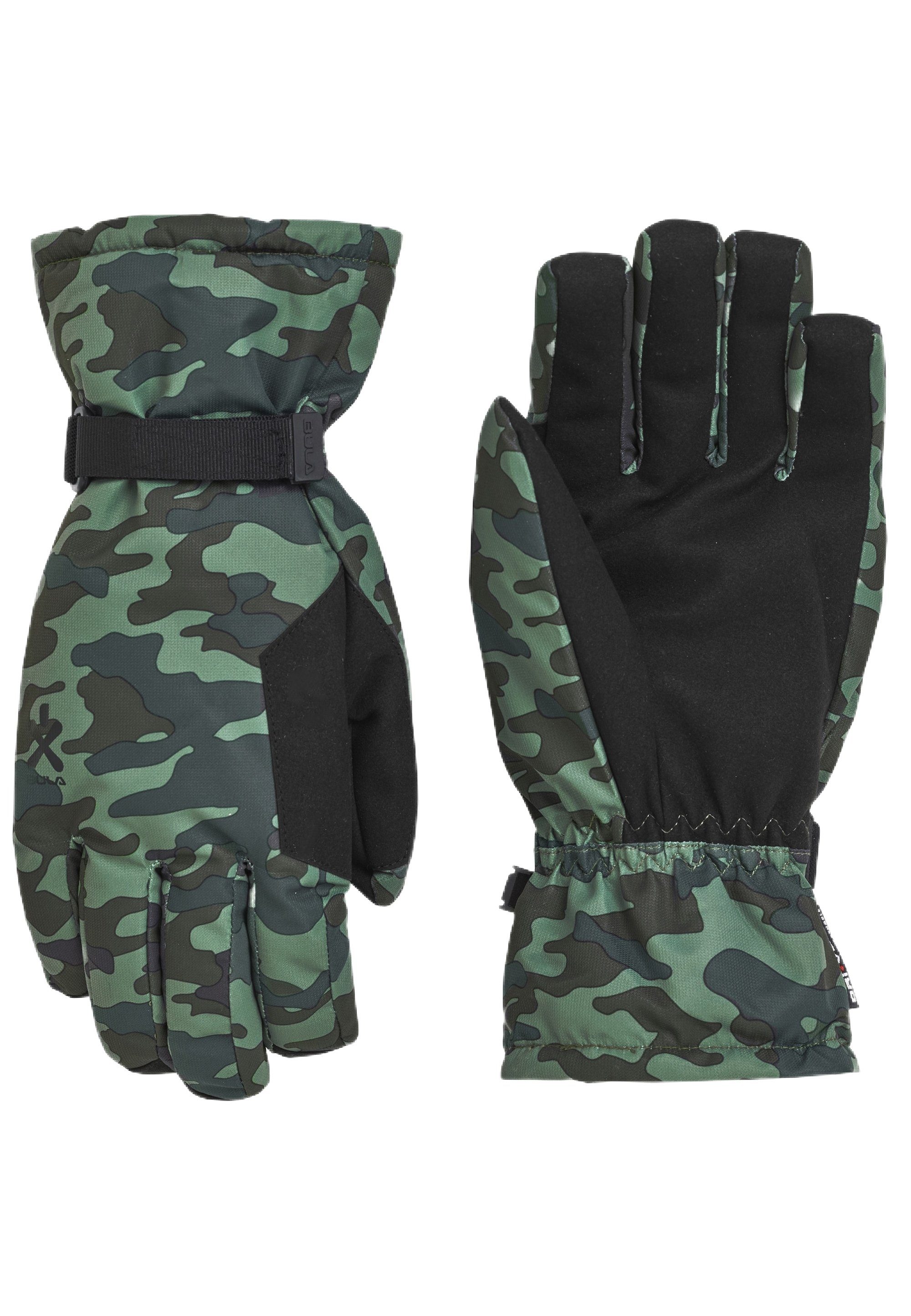 BULA Skihandschuhe Military-Muster mit coolem