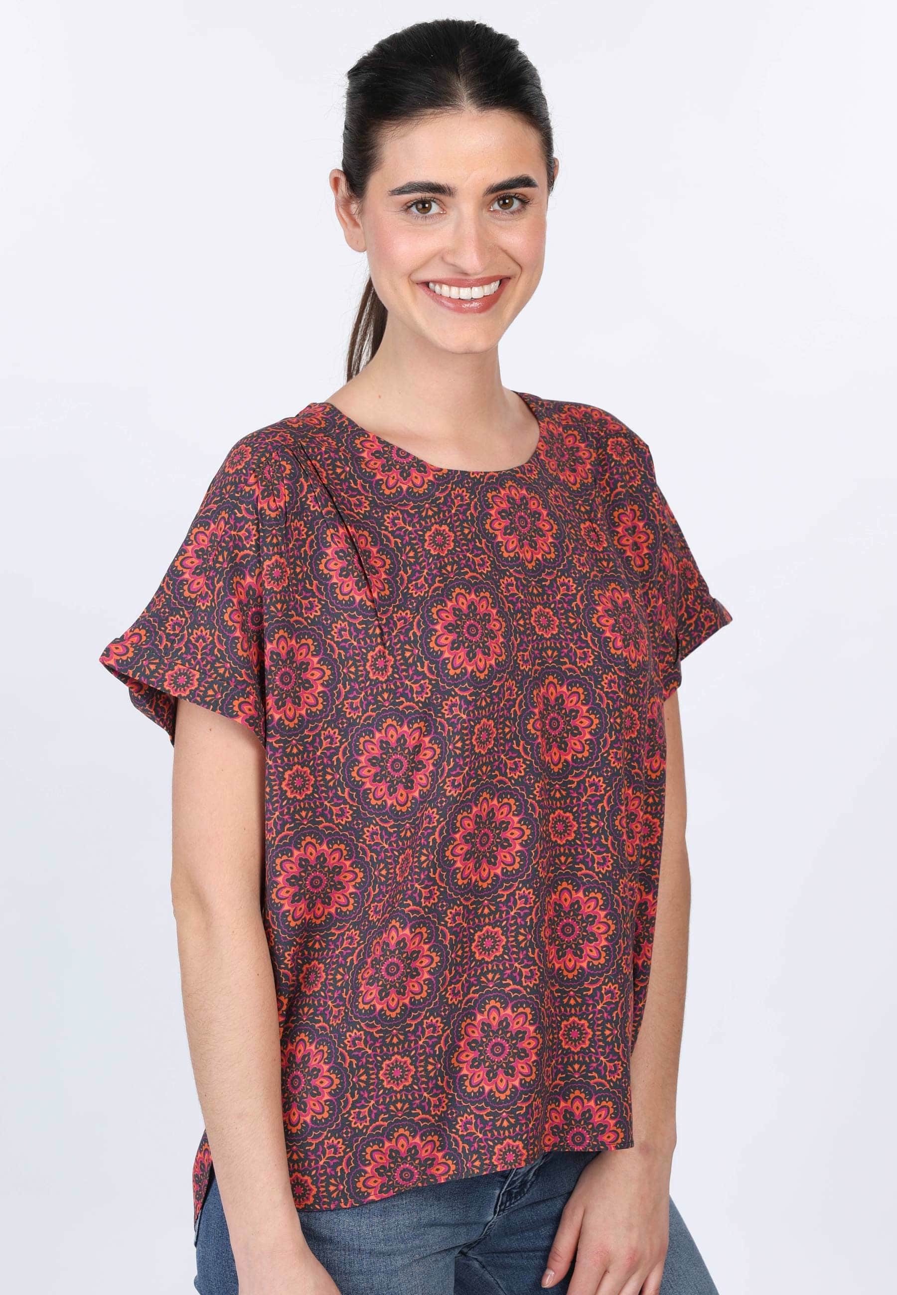 Deerberg Klassische Bluse Maisy ornamental